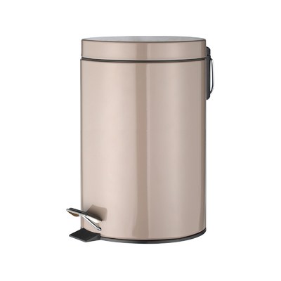3L / 5L / 8L / 12L / 20L / 30L 둥근 스테인리스 스틸 페달 비크와 롤링 커버 지속가능 및 폐기물 관리 솔루션